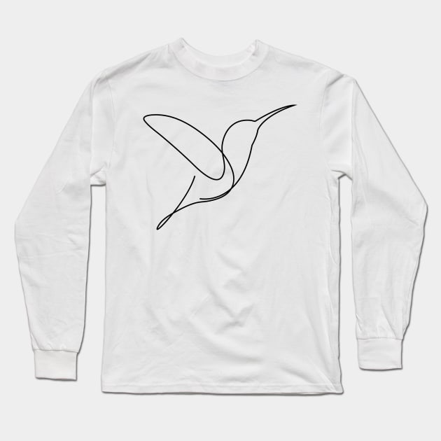 Pal - single line art Long Sleeve T-Shirt by addillum